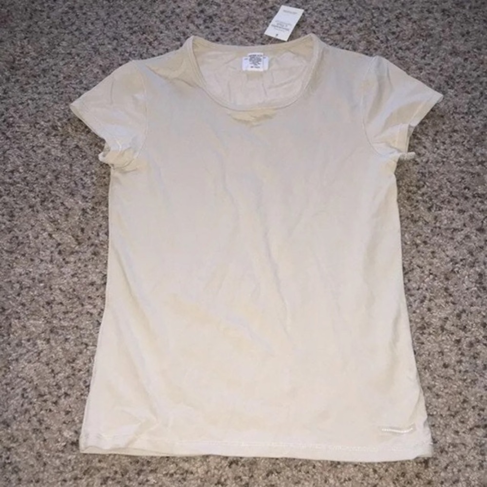 NWT Abercrombie & Fitch Nude Gym Shirt Sz M